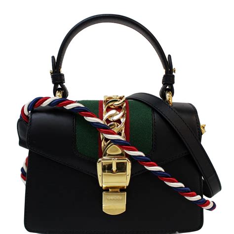 gucci sylvie leather cross body bag|Gucci sylvie bag medium.